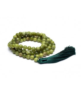 Mala z Jadeitem,  kuleczki 0.8cm