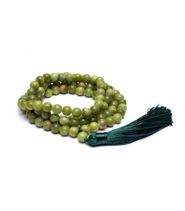 Mala z Jadeitem,  kuleczki 0.8cm