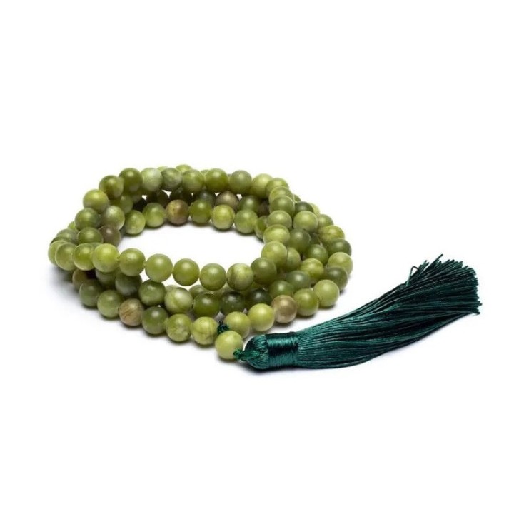 Mala z Jadeitem,  kuleczki 0.8cm