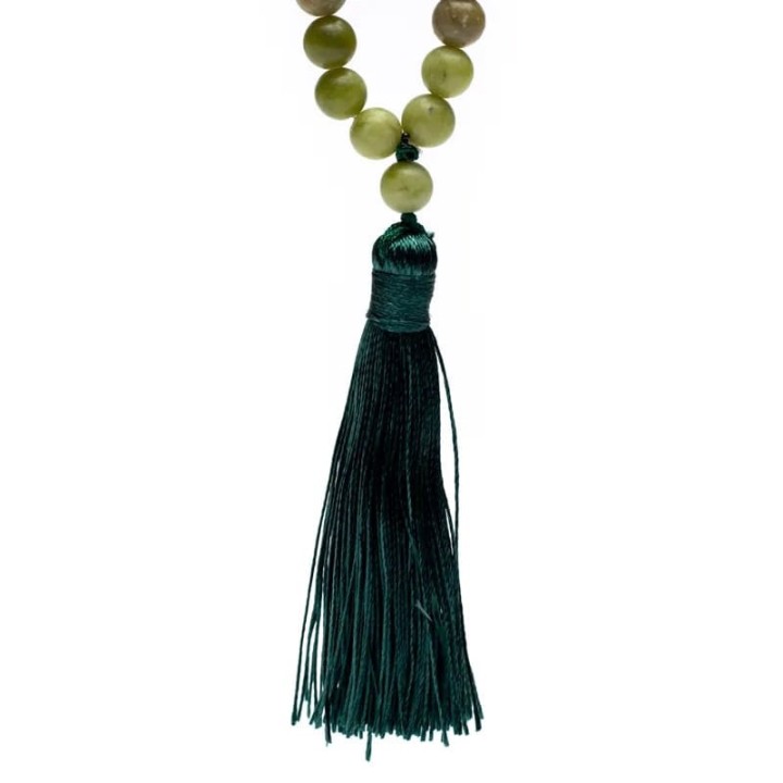 Mala z Jadeitem,  kuleczki 0.8cm