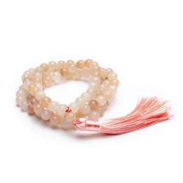 Mala pink aventurine with tassel 0.8cm