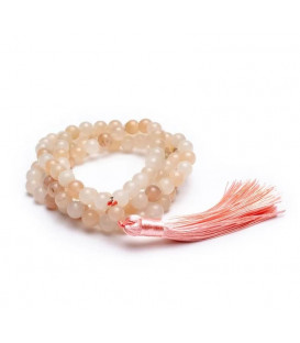 Mala pink aventurine with tassel 0.8cm