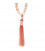 Mala pink aventurine with tassel 0.8cm