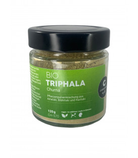 EKO Triphala Churna 120g Cosmoveda (nowe szklane opakowanie)
