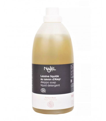 Płyn do prania z mydłem Aleppo - naturalny detergent - Zapach Różą, 2L, Najel