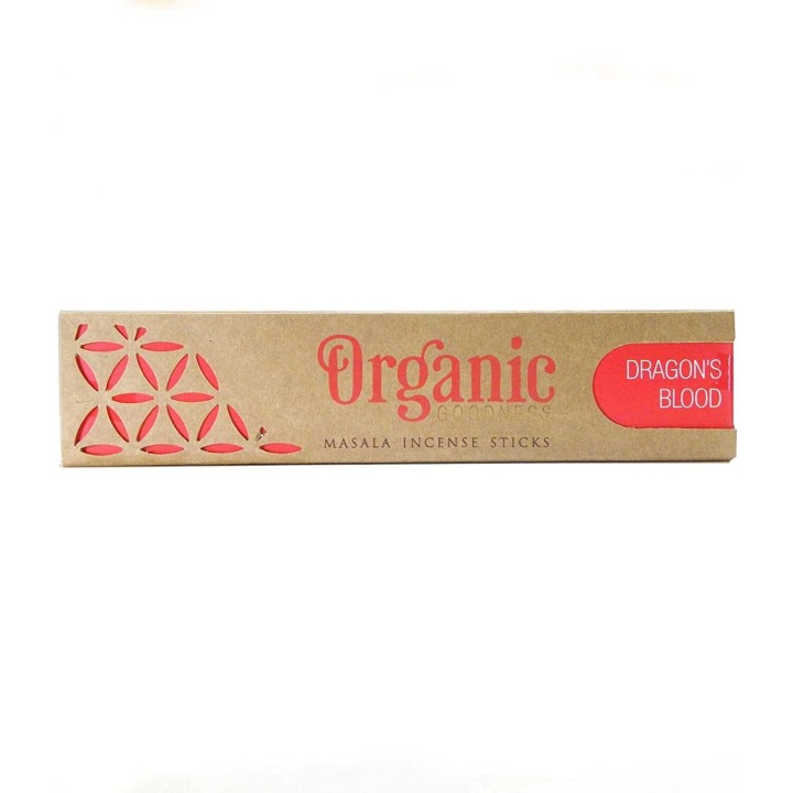 15 g. Organic Goodness Masala Incense Sticks (Set of 12) INOR15 Dragon's Blood