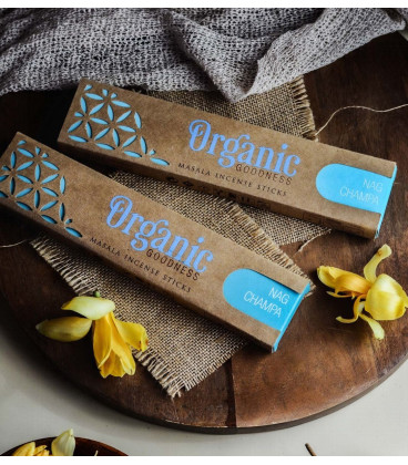 Kadzidła Masala w patyczkach - zapach NAG CHAMPA, 15 g. Organic Goodness