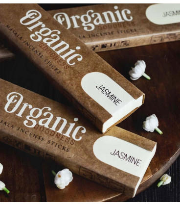 15 g. Organic Goodness Masala Incense Sticks (Set of 12) INOR15 Jasmine