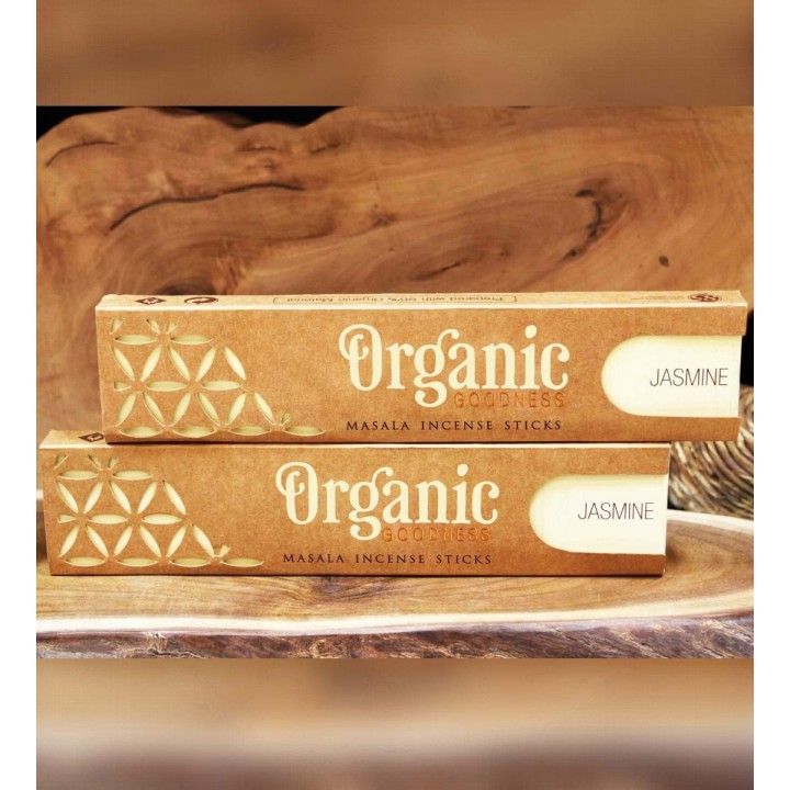 15 g. Organic Goodness Masala Incense Sticks (Set of 12) INOR15 Jasmine
