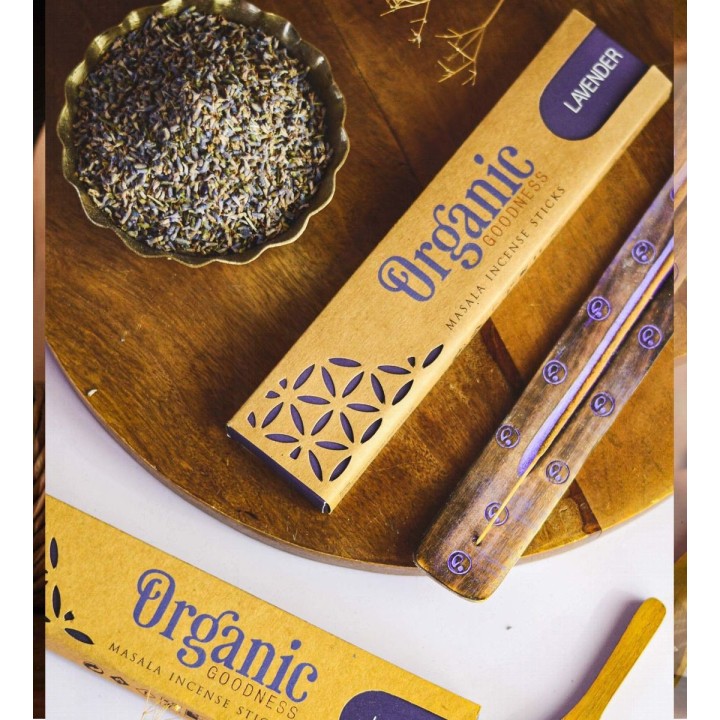 Kadzidła Masala w patyczkach - zapach LAVENDER, 15 g. Organic Goodness