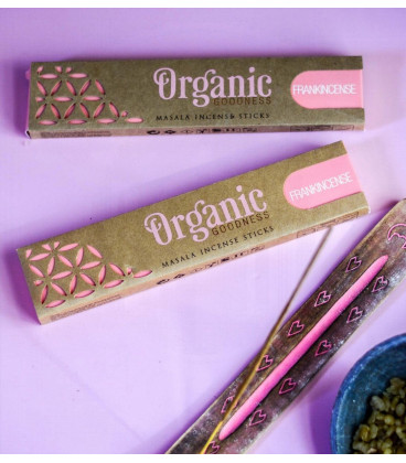 Kadzidła Masala w patyczkach - zapach FRANKINCENSE, 15 g. Organic Goodness