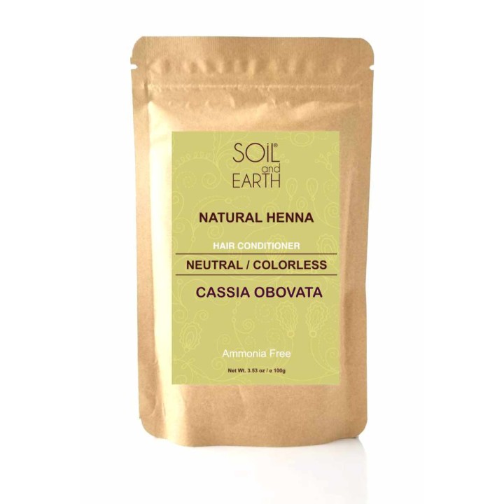Naturalna Henna do włosów Indyjska Cassia (BEZBARWNA) 100g Soil &Earth