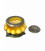 Perfumed Candle in Melon Shaped Glass White Metal Jars Precious Sandal