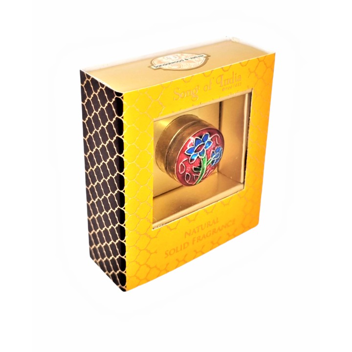 Perfumy w balsamie Sandalwood & Vetiver w mosiężnym pojemniku 4g Song Of India