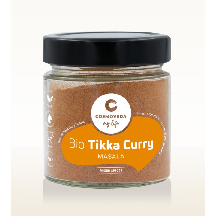 Mieszanka BIO przypraw do kurczaka Tikka Curry Masala 80g Cosmoveda