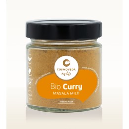 Ajuwerdyjska łagodna przyprawa Curry Masala BIO 80g Cosmoveda