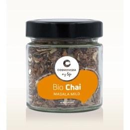 Masala Chai łagodna mieszkanka przypraw do indyjskiej herbaty BIO 70g Cosmoveda
