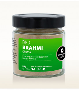 EKO Brahmi Churna (Bacopa Monnieri) 80g Cosmoveda (nowe szklane opakowanie)
