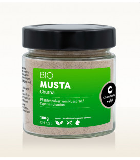 BIO Musta Churna (Cyperus rotundus) 100g Cosmoveda (nowe szklane opakowanie)