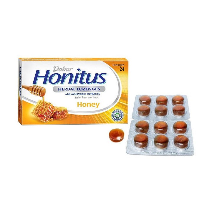 DABUR HONITUS HERB LOZ HONEY TUK-24x12pk