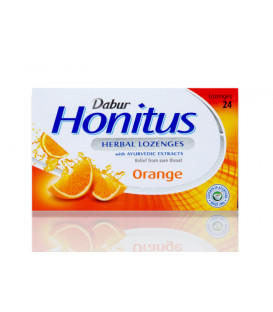Pastylki ziołowe do ssania Pomarańczowe 24 szt. 60g. DABUR HONITUS Ayurvedic
