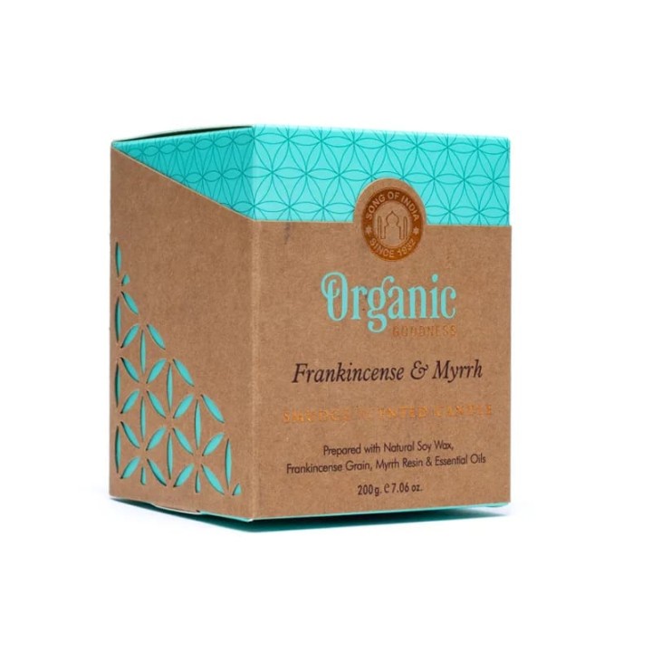 Świeca zapachowa Frankincense & Myrrh 200g Organic Goodness