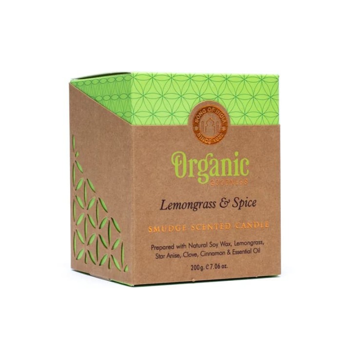 Świeca zapachowa Lemongrass & Spice 200g Organic Goodness