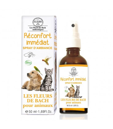 Spray BIO do pomieszczeń dla zwierząt domowych - Natychmiastowa ulga, 50 ml. Bach