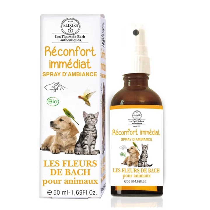 Spray BIO do pomieszczeń dla zwierząt domowych - Natychmiastowa ulga, 50 ml. Bach