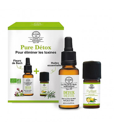 Zestaw oczyszczający dr Bacha - Czysty detokst Pure detox, 20 ml Elixir, 5 ml olejek eteryczny, Bach