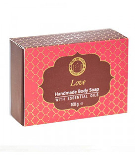 100 g. Luxurious Ayurveda Handmade Glycerin Soap with LVSOI100 Love