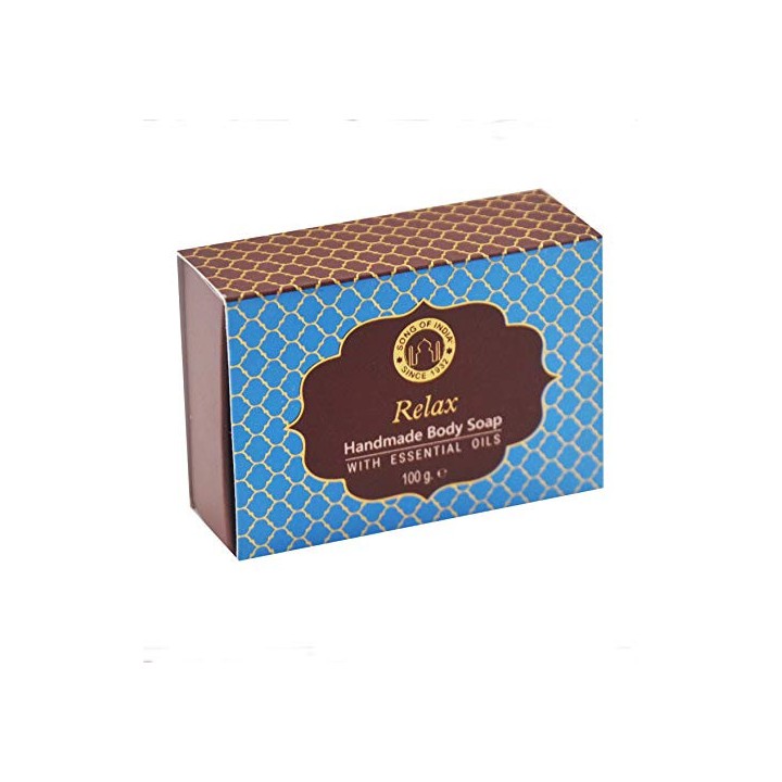 100 g. Luxurious Ayurveda Handmade Glycerin Soap with LVSOI100 Relax