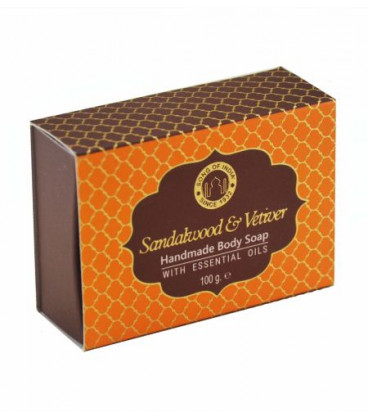 100 g. Luxurious Ayurveda Handmade Glycerin Soap with LVSOI100 Sandalwood &Vetiver
