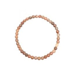 Bransoletka elastyczna z koralików Kamienia Słonecznego Sunstone 4 mm