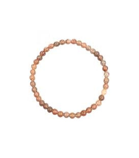 Bransoletka elastyczna z koralików Kamienia Słonecznego Sunstone 4 mm