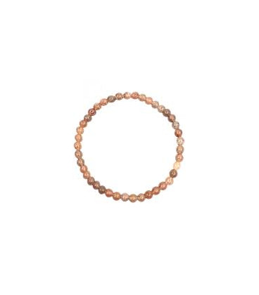 Bransoletka elastyczna z koralików Kamienia Słonecznego Sunstone 4 mm
