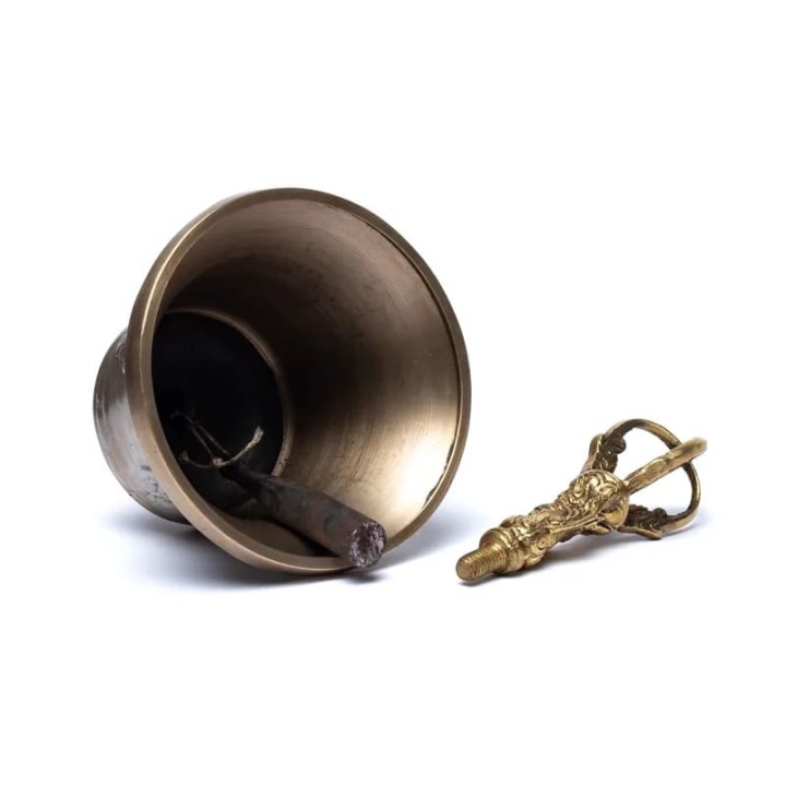 Bell with Ganesh and Ohm L 11x21cm