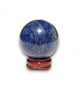 Orgonit z lapis lazuli  4cm - Odpromiennik na drewnianej podstawce