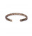 Twisted bracelet bronze/gold colour triple twist -- 6.5cm