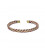 Twisted bracelet bronze/gold colour -- 6.8cm