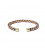 Twisted bracelet bronze/gold colour -- 6.8cm