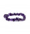 Bracelet amethyst chips elastic -- ±0.7cm