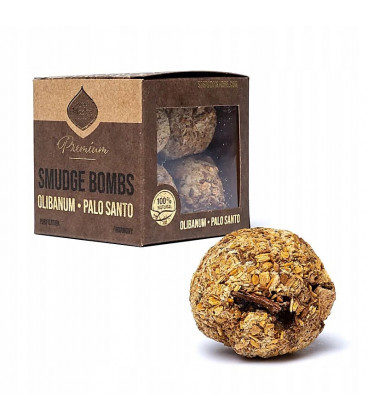 Bomby snużące premium Olibanum & Palo Santo 8 sztuk 65g Sagrada Madre