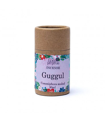 Żywica Guggul z Indii kadzidło żywiczne (szklana buteleczka z korkiem) 18 g 30 ml Flora Perpetua