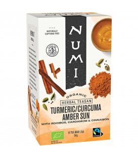 Organiczna herbata Amber Sun Turmeric Numi Tea 18 torebek