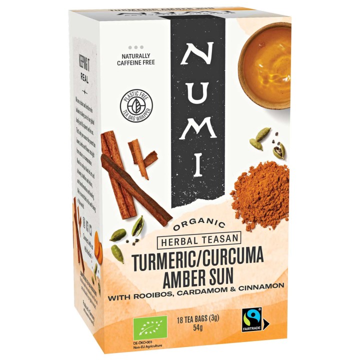 Organiczna herbata Amber Sun Turmeric Numi Tea 18 torebek