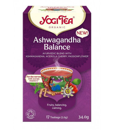 ASHWAGANDHA BALANCE Równow.z Ash. BIO YOGI TEA 17x2,0 g