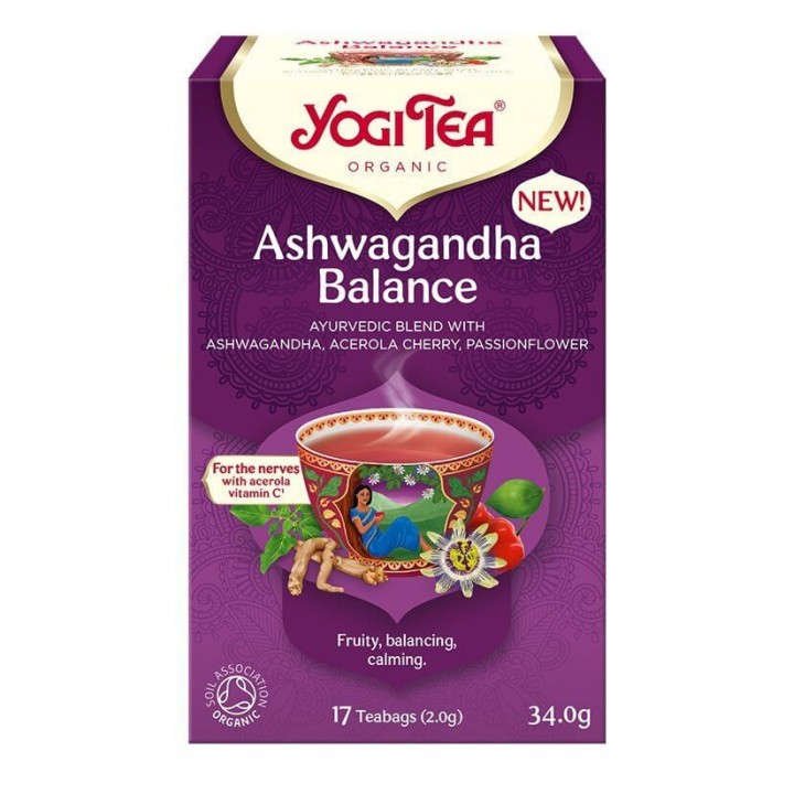 ASHWAGANDHA BALANCE Równow.z Ash. BIO YOGI TEA 17x2,0 g
