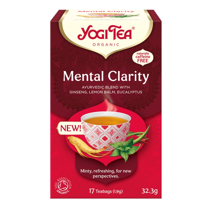 MENTAL CLARITY Jasność umysłu BIO YOGI TEA 17x1,9 g