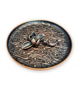 Lotus Lake Metal Incense Holder 12 cm